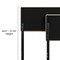 Merrick Lane Coppola Headboard with Tufted Upholstery and Powder Coated Metal Frame
